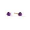 Thumbnail Image 1 of Amethyst Solitaire Martini Stud Earrings in 10K Gold