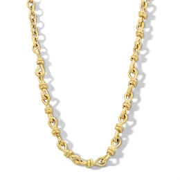 Zales x SOKO 6.5mm Miji Link Necklace in Brass with 24K Gold Plate - 17.6"
