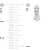 Thumbnail Image 5 of White Lab-Created Sapphire Three Pair Hoop Earrings Set in Sterling Silver