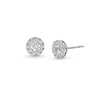 Thumbnail Image 1 of 1 CT. T.W. Certified Lab-Grown Diamond Frame Stud Earrings in Sterling Silver (I/SI2)