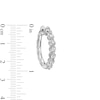 Thumbnail Image 2 of 1 CT. T.W. Certified Lab-Grown Diamond Bubbles Hoop Earrings in Sterling Silver (I/SI2)