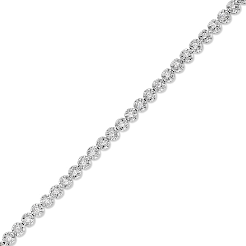 Main Image 1 of 1 CT. T.W. Certified Lab-Grown Diamond Bubbles Tennis Bracelet in Sterling Silver (I/SI2)