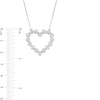 Thumbnail Image 2 of 1 CT. T.W. Certified Lab-Grown Diamond Bubbles Heart Necklace in Sterling Silver (I/SI2)