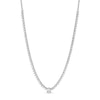 Thumbnail Image 1 of 4 CT. T.W. Certified Lab-Grown Diamond Tennis-Style Necklace in 10K White Gold (I/SI2)