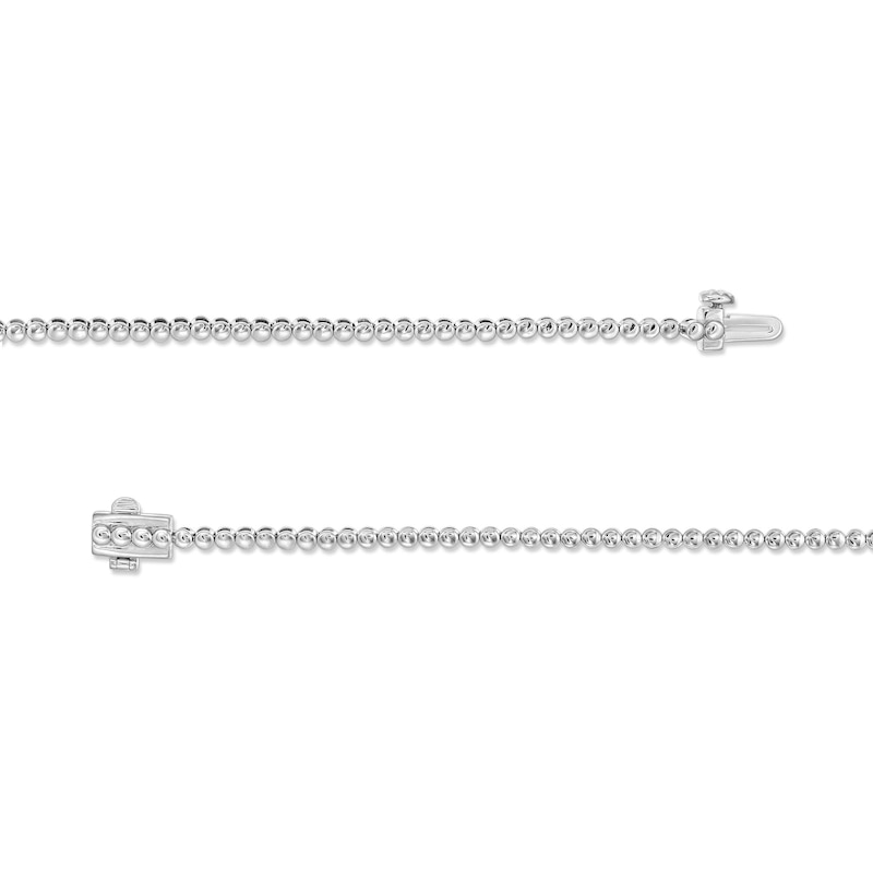 Main Image 2 of 4 CT. T.W. Certified Lab-Grown Diamond Tennis-Style Necklace in 10K White Gold (I/SI2)
