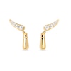 Thumbnail Image 1 of PDPAOLA™ at Zales Cubic Zirconia Teardrop Earrings in Sterling Silver with 18K Gold Plate