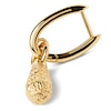 Thumbnail Image 3 of PDPAOLA™ at Zales ICONS Textured Small Teardrop Dangle Single Hoop Earring in Sterling Silver with 18K Gold Plate