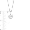Thumbnail Image 2 of 1/2 CT. T.W. Certified Lab-Grown Diamond Open Frame Pendant in Sterling Silver (I/SI2)