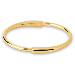 PDPAOLA™ at Zales Graduated Loop Bangle in Brass with 18K Gold Plate - 6.83"