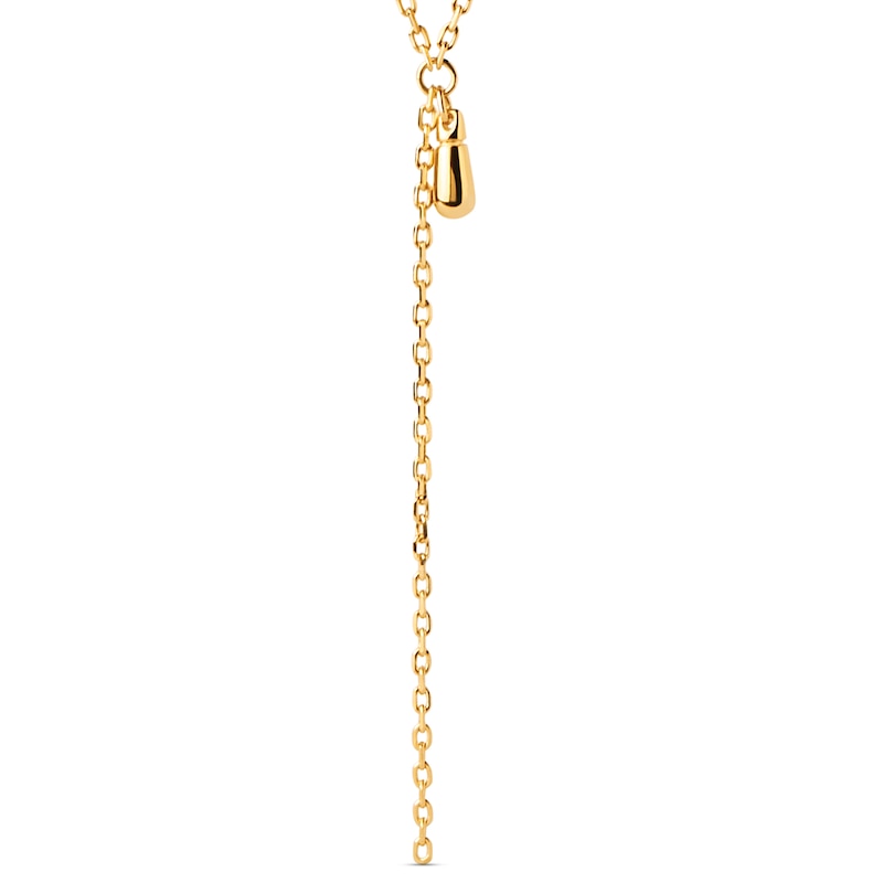 Main Image 1 of PDPAOLA™ at Zales Teardrop Charm "Y" Necklace in Sterling Silver with 18K Gold Plate - 19.5"