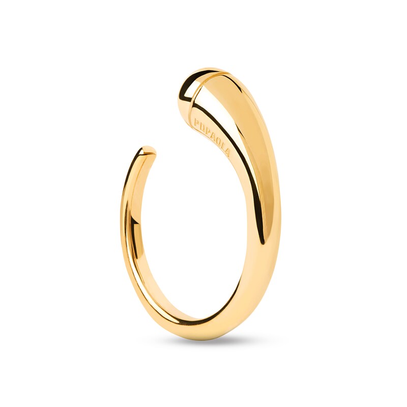 Main Image 4 of PDPAOLA™ at Zales Graduated Open Shank Ring in Sterling Silver with 18K Gold Plate
