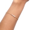 Thumbnail Image 2 of PDPAOLA™ at Zales Cubic Zirconia Graduated Bracelet in Sterling Silver with 18K Gold Plate
