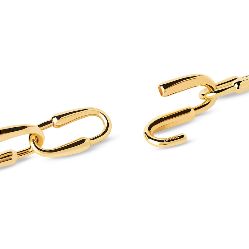 Main Image 4 of PDPAOLA™ at Zales 23.0mm Oval Loop Link Necklace in Brass with 18K Gold Plate - 20"
