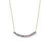 Thumbnail Image 1 of Tanzanite Line Necklace in 10K Gold