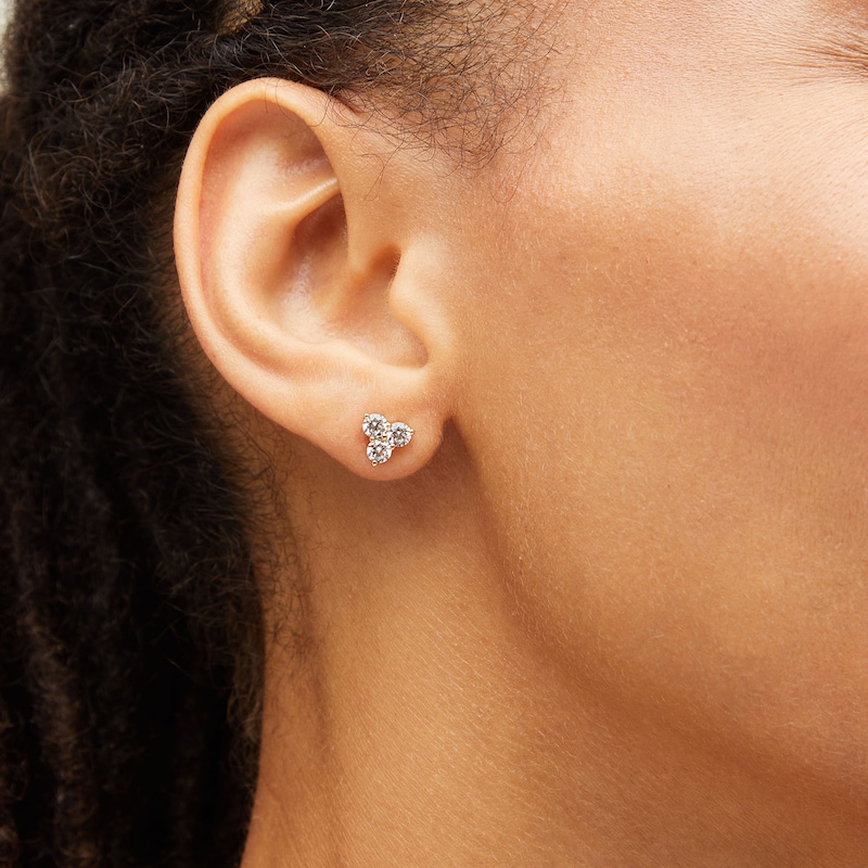 Main Image 2 of 1 CT. T.W. Certified Lab-Grown Diamond Trio Stud Earrings in 14K Gold (F/SI2)