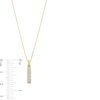 Thumbnail Image 4 of 1/3 CT. T.W. Certified Lab-Grown Diamond Five Stone Vertical Bar Pendant in 14K Gold (F/SI2)