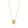Thumbnail Image 1 of Diamond Accent Ribbed Rectangle Necklace in 10K Gold