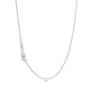 Thumbnail Image 3 of 1 CT. T.W. Certified Lab-Grown Diamond Graduated Curved Bar Necklace in 14K White Gold (F/SI2)