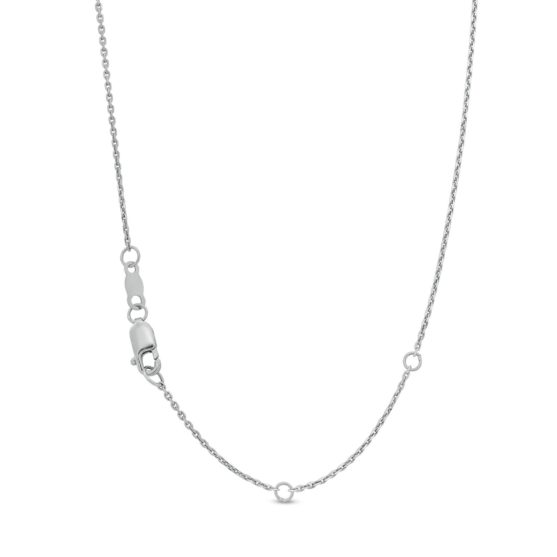 Main Image 3 of 1 CT. T.W. Certified Lab-Grown Diamond Graduated Curved Bar Necklace in 14K White Gold (F/SI2)