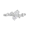 Thumbnail Image 4 of 1-1/4 CT. T.W. Pear-Shaped Certified Lab-Grown Diamond Graduated Bypass Open Shank Ring in 14K White Gold (F/SI2)