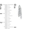 Thumbnail Image 3 of 1/2 CT. T.W. Diamond Double Row Split Hoop Earrings in 10K White Gold