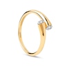 Thumbnail Image 1 of PDPAOLA™ at Zales 1/10 CT. T.W. Lab-Grown Multi-Diamond Bypass Ring in 18K Gold