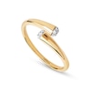 Thumbnail Image 3 of PDPAOLA™ at Zales 1/10 CT. T.W. Lab-Grown Multi-Diamond Bypass Ring in 18K Gold