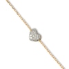 Thumbnail Image 1 of PDPAOLA™ at Zales 1/10 CT. T.W. Lab-Grown Multi-Diamond Heart Bracelet in 18K Gold