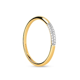 PDPAOLA™ at Zales 1/10 CT. T.W. Lab-Grown Diamond Slender Ring in 18K Gold