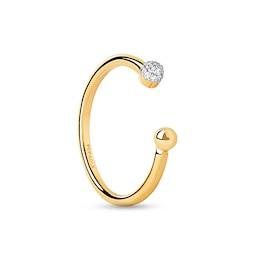 PDPAOLA™ at Zales 1/20 CT. T.W. Lab-Grown Multi-Diamond Open Ring in 18K Gold