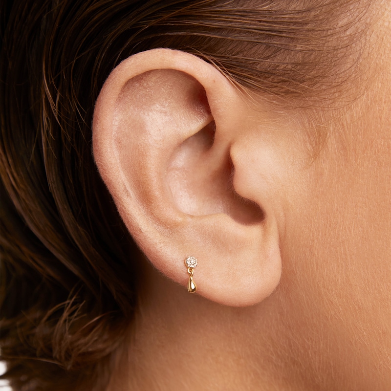 Main Image 2 of PDPAOLA™ at Zales Lab-Grown Diamond Accent Single Teardrop Earring in 18K Gold