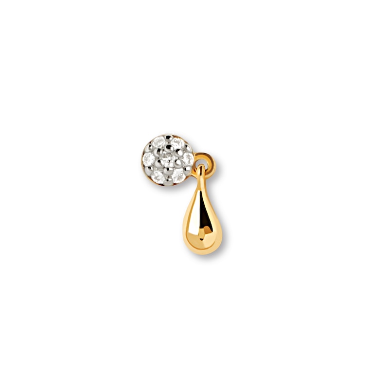 Main Image 5 of PDPAOLA™ at Zales Lab-Grown Diamond Accent Single Teardrop Earring in 18K Gold