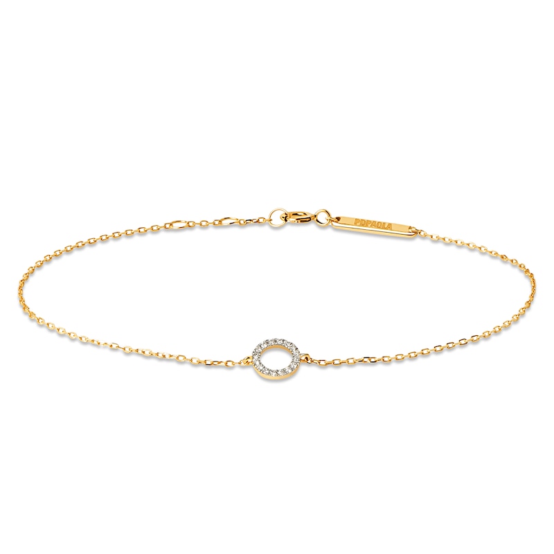 Main Image 4 of PDPAOLA™ at Zales 1/15 CT. T.W. Lab-Grown Diamond Circle Bracelet in 18K Gold