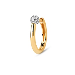 PDPAOLA™ at Zales Lab-Grown Diamond Accent Single Hoop Earring in 18K Gold