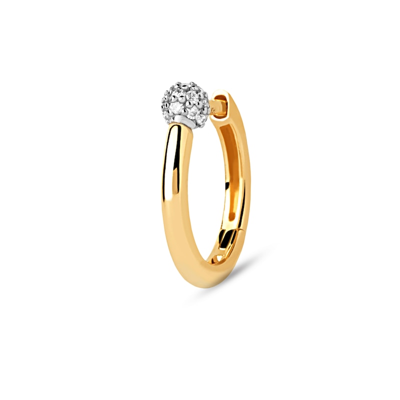 Main Image 1 of PDPAOLA™ at Zales Lab-Grown Diamond Accent Single Hoop Earring in 18K Gold