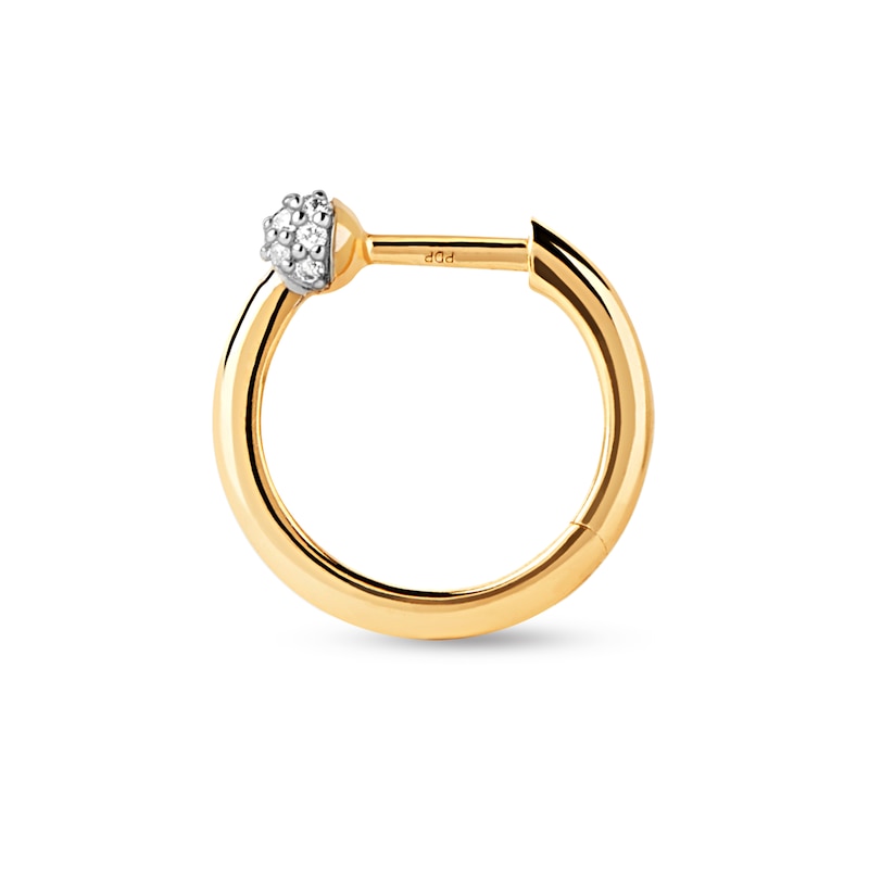 Main Image 3 of PDPAOLA™ at Zales Lab-Grown Diamond Accent Single Hoop Earring in 18K Gold