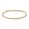 Thumbnail Image 4 of 3.0mm Silk Rope™ Chain Bracelet in Solid 14K Gold - 7.5"