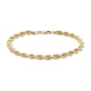 Thumbnail Image 4 of 4.5mm Silk Rope™ Chain Bracelet in Solid 14K Gold - 8.5"