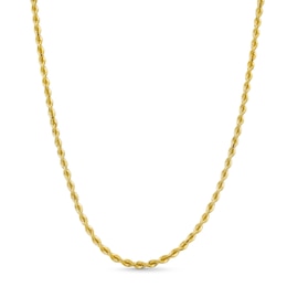 3.7mm Silk Rope™ Chain Necklace in Solid 14K Gold - 22"