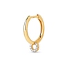 Thumbnail Image 1 of PDPAOLA™ at Zales Lab-Grown Diamond Accent Circle Single Hoop Earring in 18K Gold