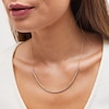 Thumbnail Image 2 of 1-1/2 CT. T.W. Certified Lab-Grown Diamond Bubbles Line Necklace in 10K Gold (I/SI2)