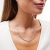 Thumbnail Image 2 of 1-1/2 CT. T.W. Certified Lab-Grown Diamond Bubbles Line Necklace in 10K White Gold (I/SI2)