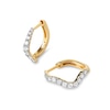 Thumbnail Image 2 of PDPAOLA™ at Zales 1/3 CT. T.W. Lab-Grown Diamond Wavy Hoop Earrings in 18K Gold
