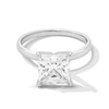 Thumbnail Image 1 of 3 CT. Princess-Cut Certified Lab-Grown Diamond Solitaire Engagement Ring in 14K White Gold (F/VS2)