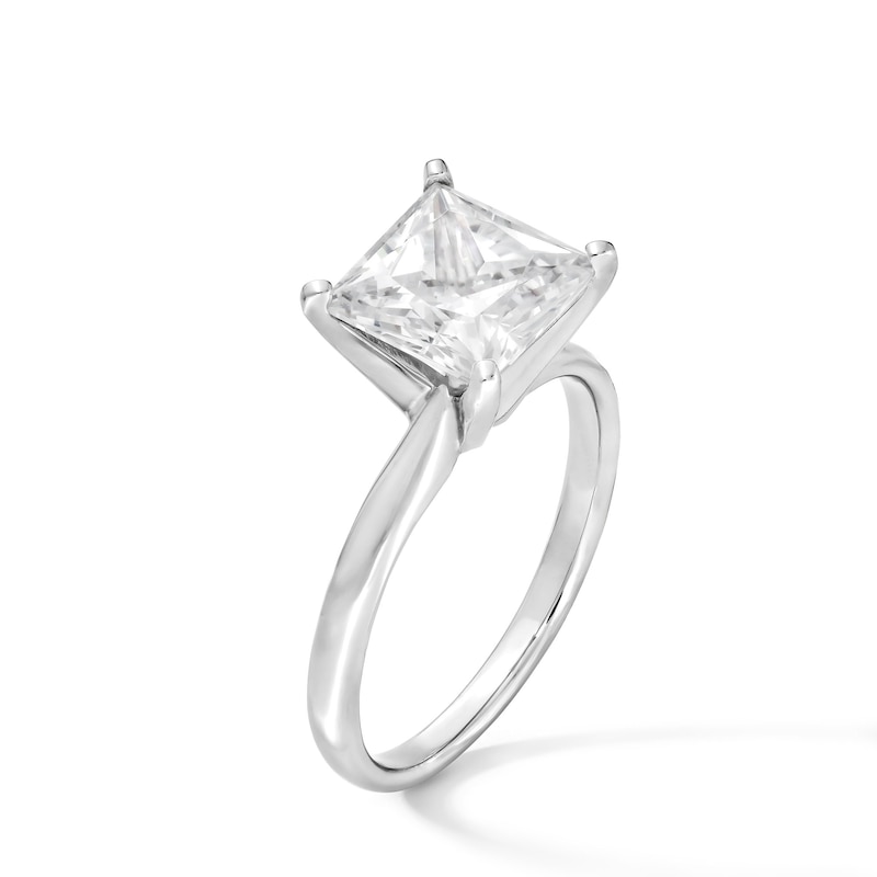 Main Image 3 of 3 CT. Princess-Cut Certified Lab-Grown Diamond Solitaire Engagement Ring in 14K White Gold (F/VS2)