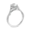 Thumbnail Image 3 of 1-3/8 CT. T.W. Oval Diamond Frame Crossover Leaf Shank Engagement Ring in 10K White Gold