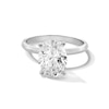 Thumbnail Image 1 of 3 CT. Oval Certified Lab-Grown Diamond Solitaire Engagement Ring in 14K White Gold (F/VS2)