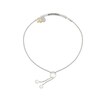 Thumbnail Image 2 of 1/10 CT. T.W. Diamond "QUINCEAÑERA" Crown and 15 Charm Bolo Bracelet in Sterling Silver and 10K Gold - 9.0"