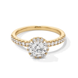 1-1/3 CT. T.W. Certified Lab-Grown Diamond Frame Engagement Ring in 10K Gold (F/SI2)