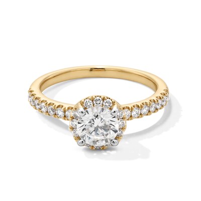 1-1/3 CT. T.W. Certified Lab-Created Diamond Frame Engagement Ring 